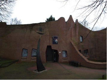 Three pictures of “De Buitenplaats” Museum of Figurative Art in Eelden (NL) and opened by Queen Beatrix of the Netherlands in 1996