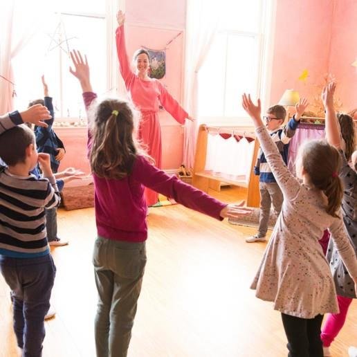 Children practicing eurythmy in a Waldorf school (Url-1). | Download  Scientific Diagram